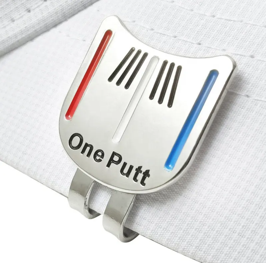 Casquette de golf de luxe + outil d'alignement de putting