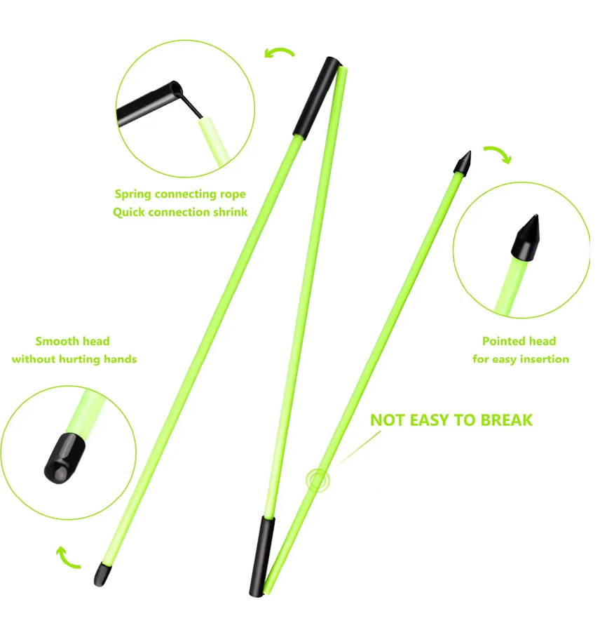 Opvouwbare Golf Alignment Sticks