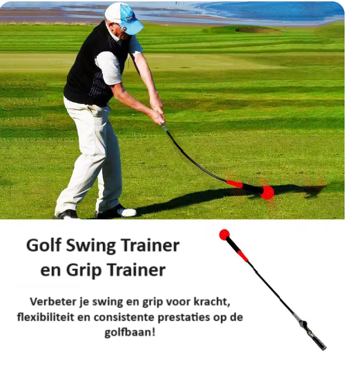 Golf Swing Trainer en Grip Trainer - Golf Tempo Trainer -Oefenmateriaal-Golf-Spullen.nl