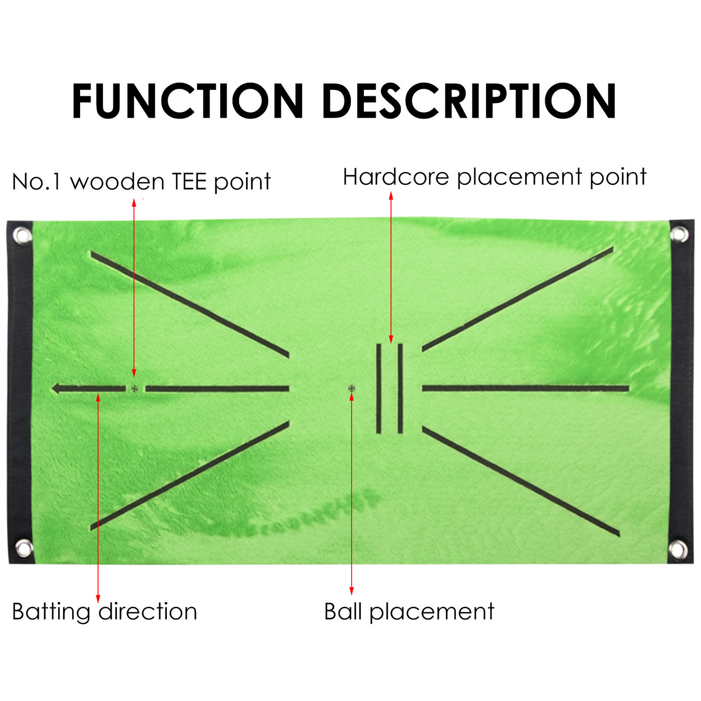 Golf Practice Mat Outdoor -Oefenmateriaal-Golf-Spullen.nl 