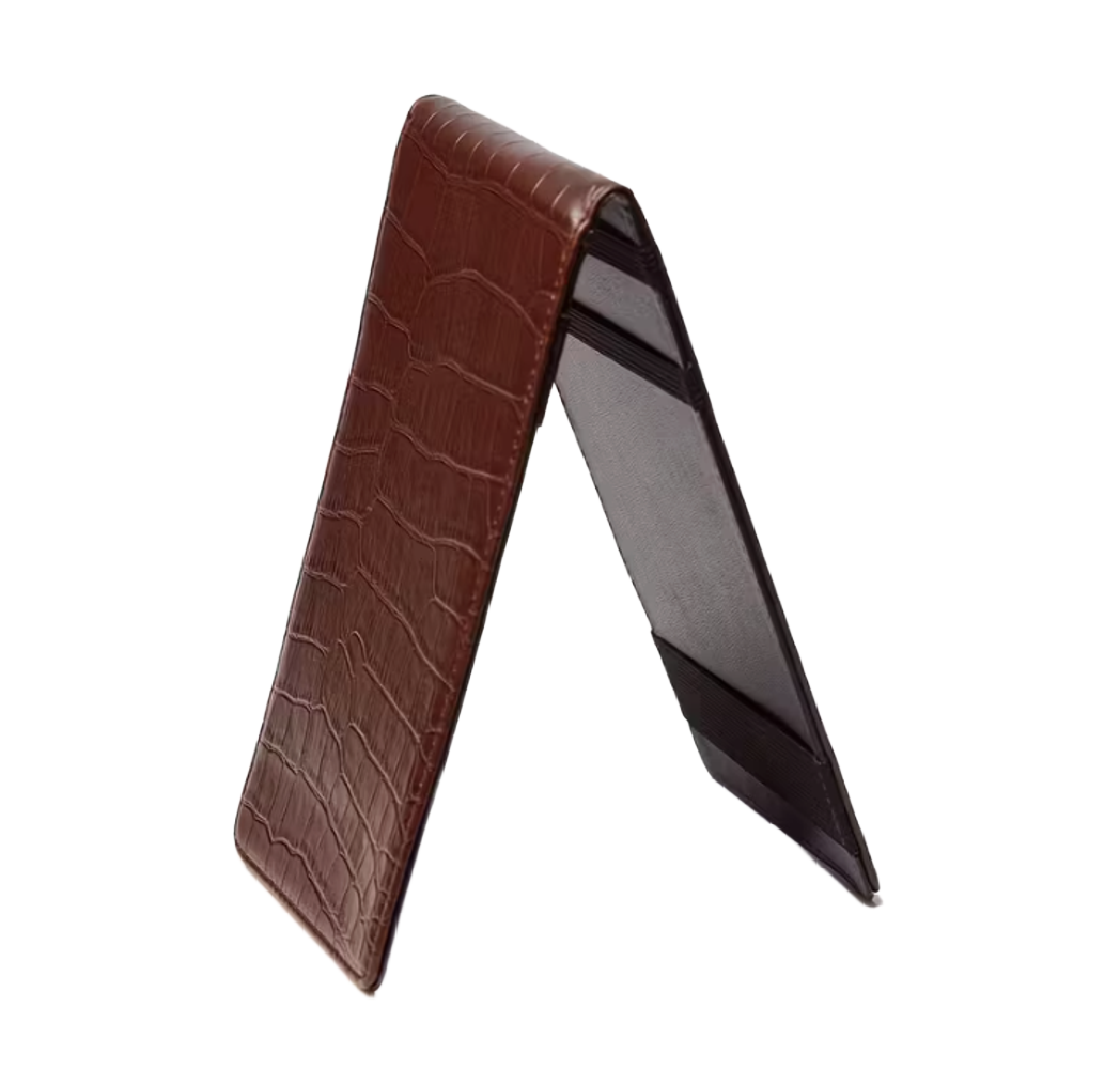 Scorekaarthouder met Krokodillenleren Look