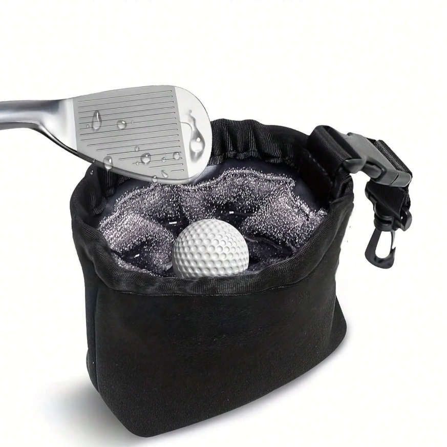 GolfClean Pro Reinigingsset – Met Magnetische Borstel & Handdoek