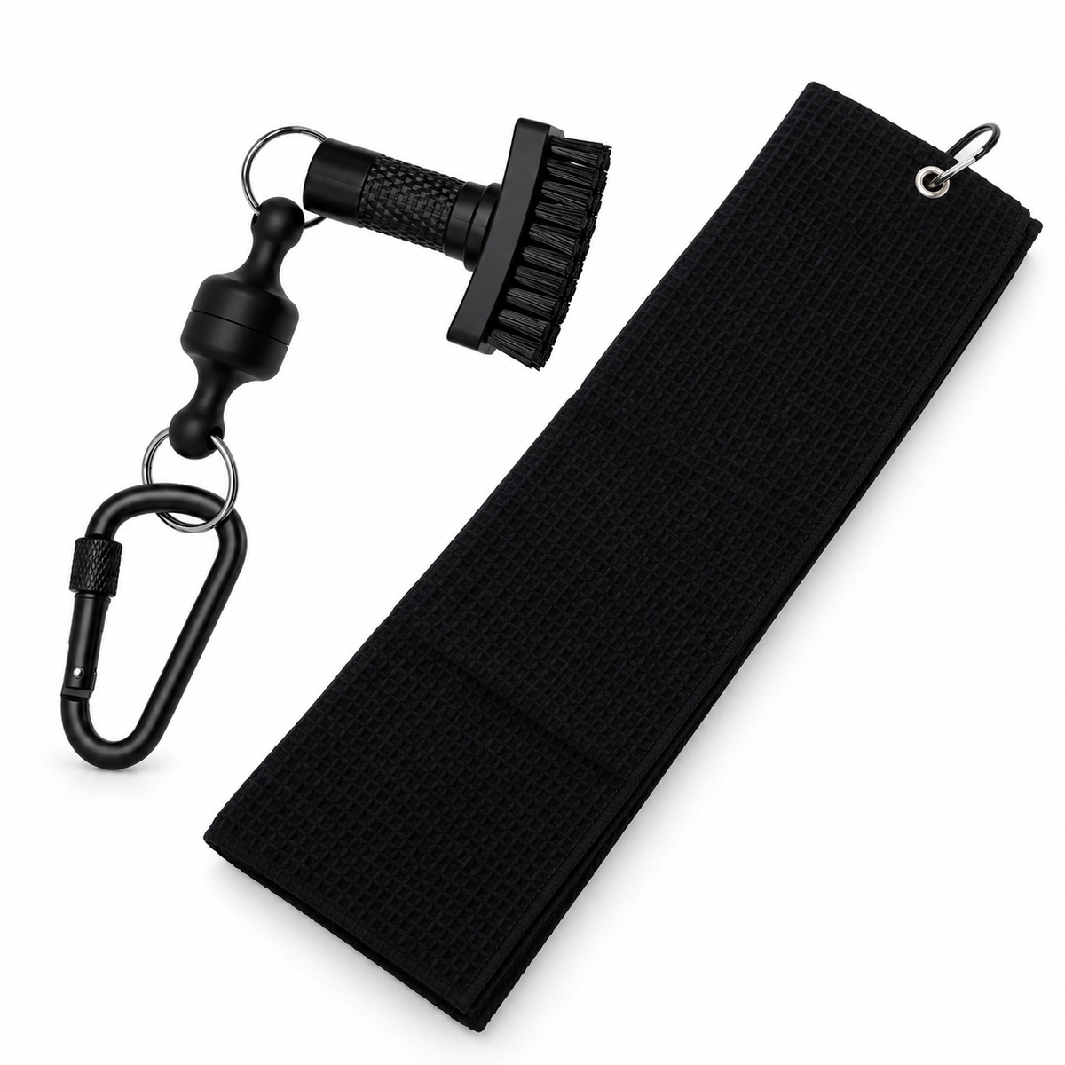 Golf Reinigingsset – Golfborstel met Magnetische Bevestiging & Handdoek