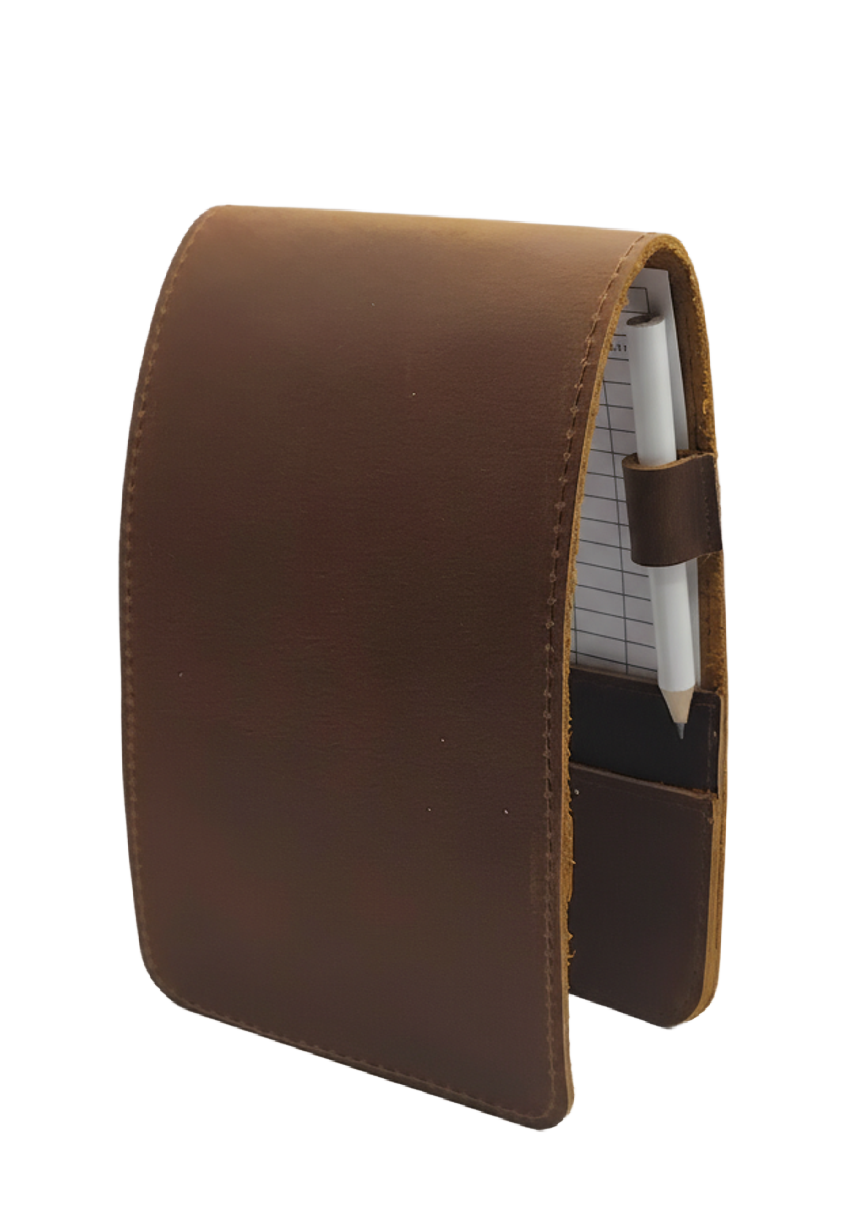 Porte-carte de score de golf en cuir