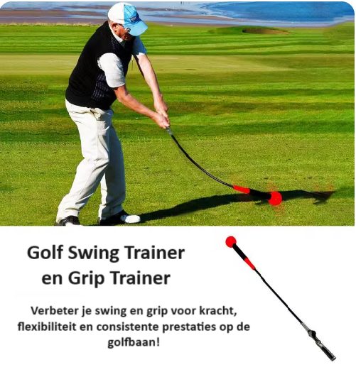 Golf Swing Trainer en Grip Trainer - Golf Tempo Trainer -Oefenmateriaal-Golf-Spullen.nl 